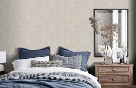 Обои 60045-03 фото в интерьере спальни превью