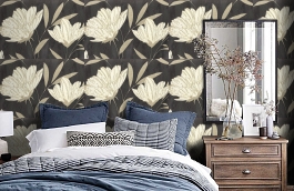 Обои 7011-22 фото в интерьере спальни превью