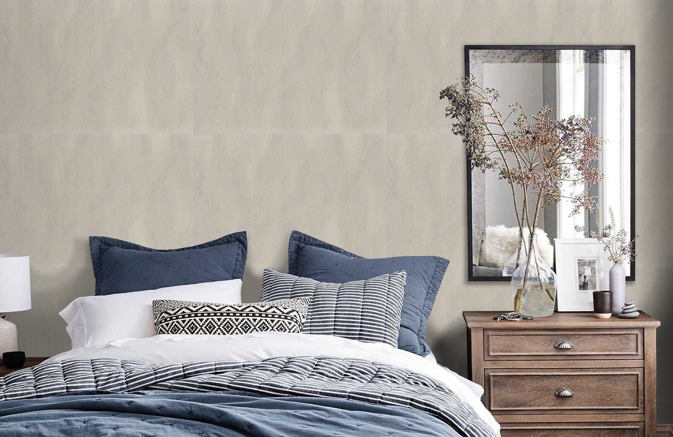 Обои 7012-11 фото в интерьере спальни Обои 7012-11 фото в интерьере спальни