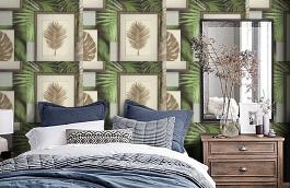 Обои 7043-04 фото в интерьере спальни превью