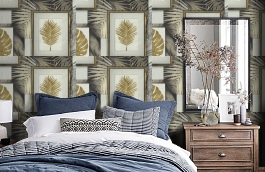 Обои 7043-22 фото в интерьере спальни превью