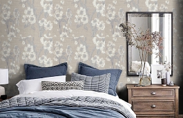 Обои 7049-01 фото в интерьере спальни превью