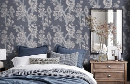 Обои 7049-20 фото в интерьере спальни превью