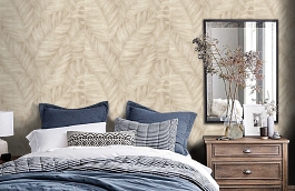 Обои 7051-01 фото в интерьере спальни превью