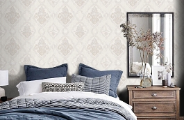 Обои 7055-00 фото в интерьере спальни превью