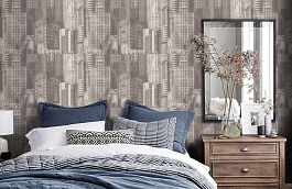 Обои 7062-18 фото в интерьере спальни превью