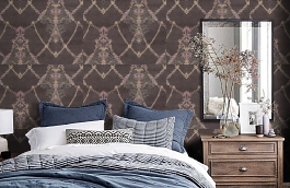 Обои 7064-12 фото в интерьере спальни превью