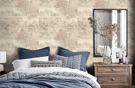 Обои 7084-02 фото в интерьере спальни превью