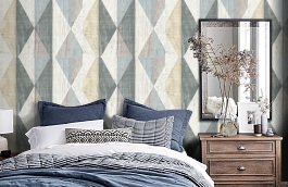 Обои 7104-04 фото в интерьере спальни превью