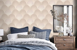 Обои 7109-01 фото в интерьере спальни превью