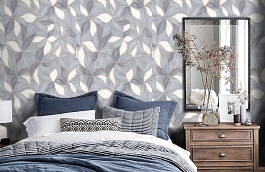 Обои 7144-03 фото в интерьере спальни превью