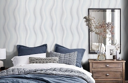 Обои 7147-11 фото в интерьере спальни превью