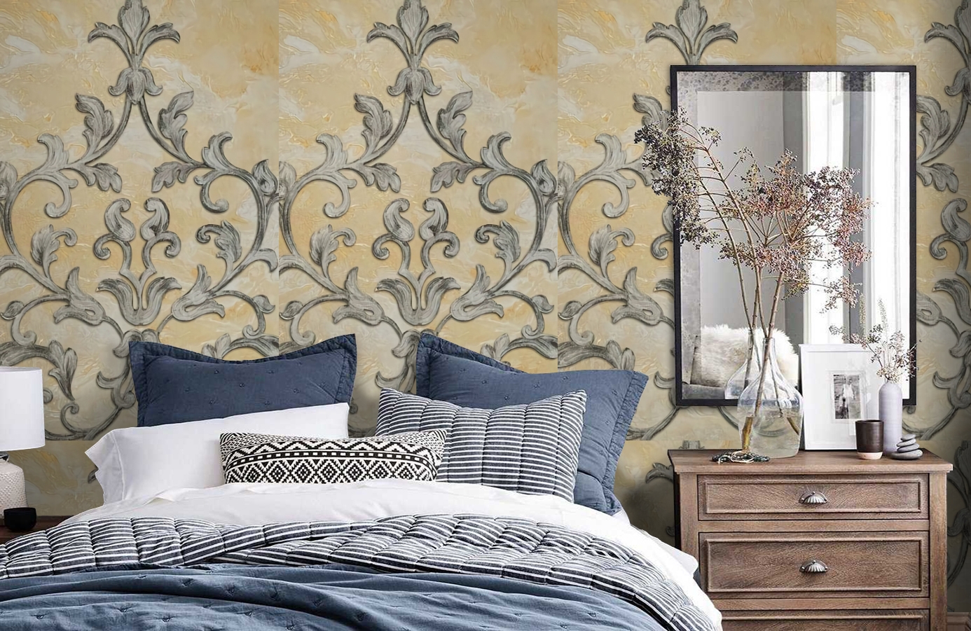 Обои 71507 фото в интерьере спальни