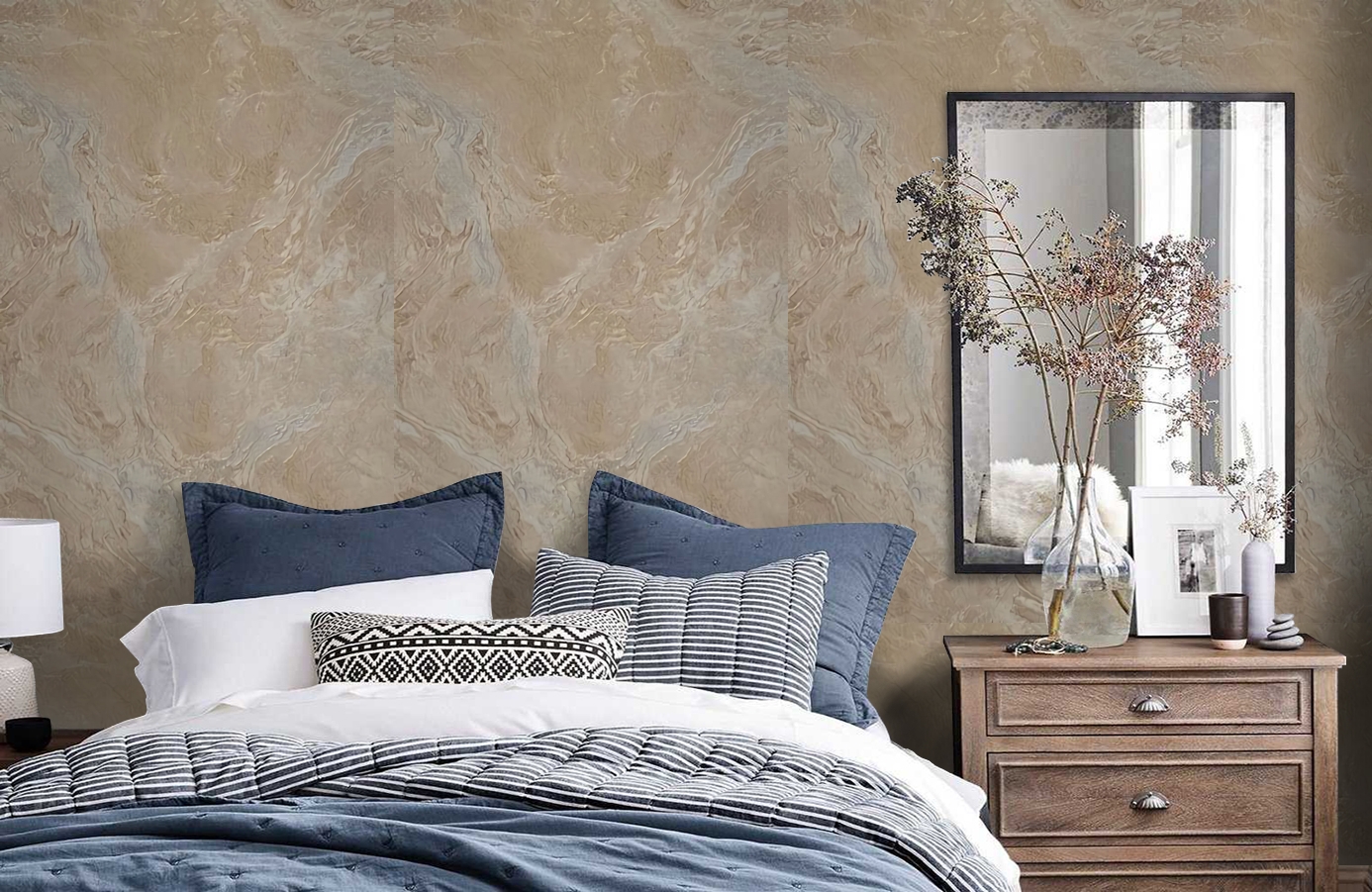 Обои 71517 фото в интерьере спальни