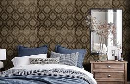 Обои DI001 фото в интерьере спальни превью