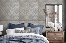 Обои DI004 фото в интерьере спальни превью
