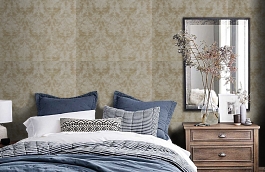 Обои DI037 фото в интерьере спальни превью