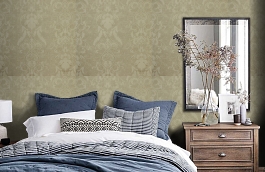 Обои DI049 фото в интерьере спальни превью