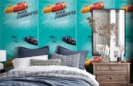 Обои E-D-005A фото в интерьере спальни превью