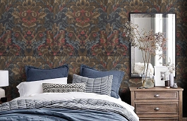 Обои WS56005 фото в интерьере спальни превью