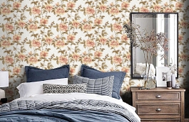 Обои AD1840 фото в интерьере спальни превью