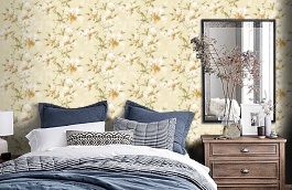 Обои AD1852 фото в интерьере спальни превью