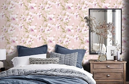 Обои AD1853 фото в интерьере спальни превью