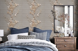 Обои R11220 фото в интерьере спальни превью