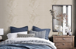 Обои R11222 фото в интерьере спальни превью
