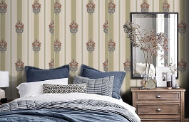 Обои R11902 фото в интерьере спальни превью