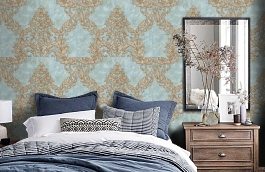 Обои R1903 фото в интерьере спальни превью