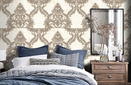 Обои R1907 фото в интерьере спальни превью