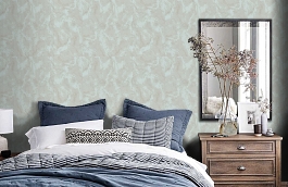 Обои R22110 фото в интерьере спальни превью