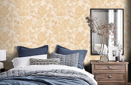 Обои R22309 фото в интерьере спальни превью