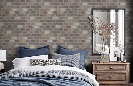 Обои R22528 фото в интерьере спальни превью