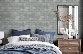 Обои R22533 фото в интерьере спальни превью