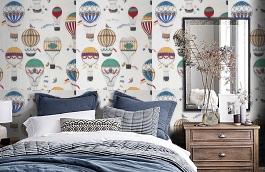 Обои 240401 фото в интерьере спальни превью