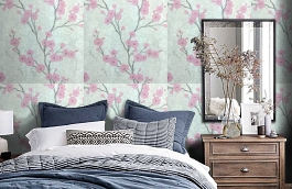 Обои 80580-01 фото в интерьере спальни превью