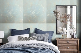Обои 80590-02 фото в интерьере спальни превью