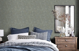 Обои VR1108 фото в интерьере спальни превью