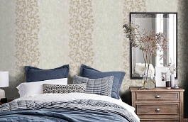 Обои VR4005 фото в интерьере спальни превью