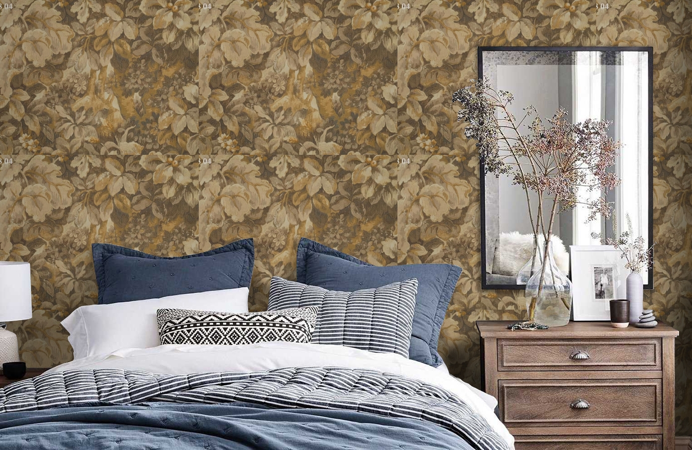 Обои 35804 фото в интерьере спальни