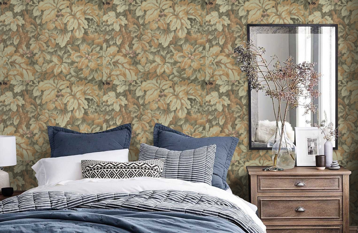 Обои 35806 фото в интерьере спальни