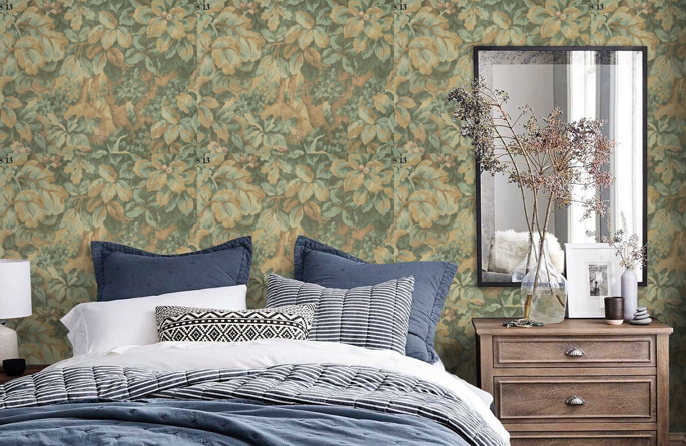 Обои 35813 фото в интерьере спальни