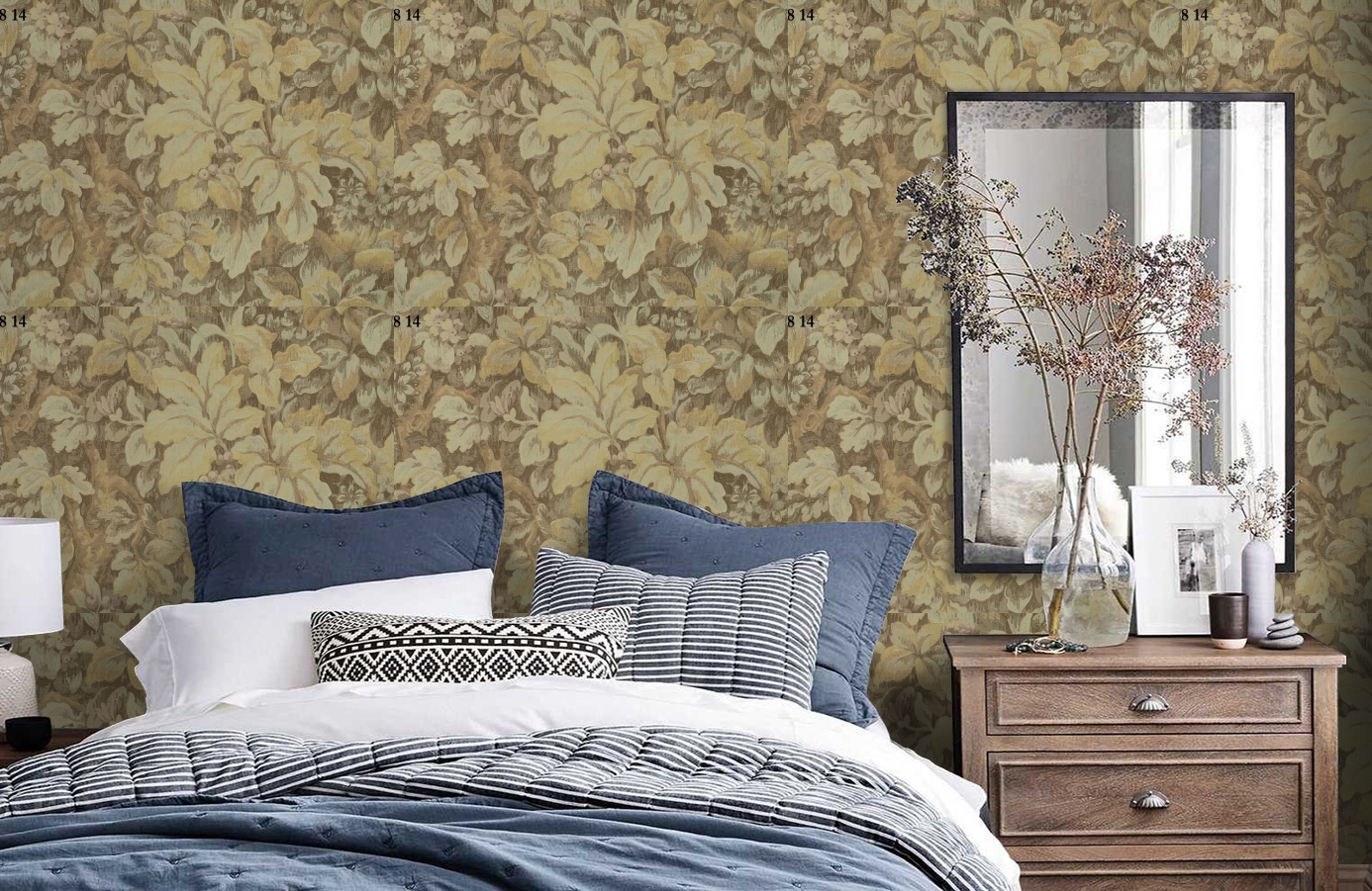 Обои 35814 фото в интерьере спальни