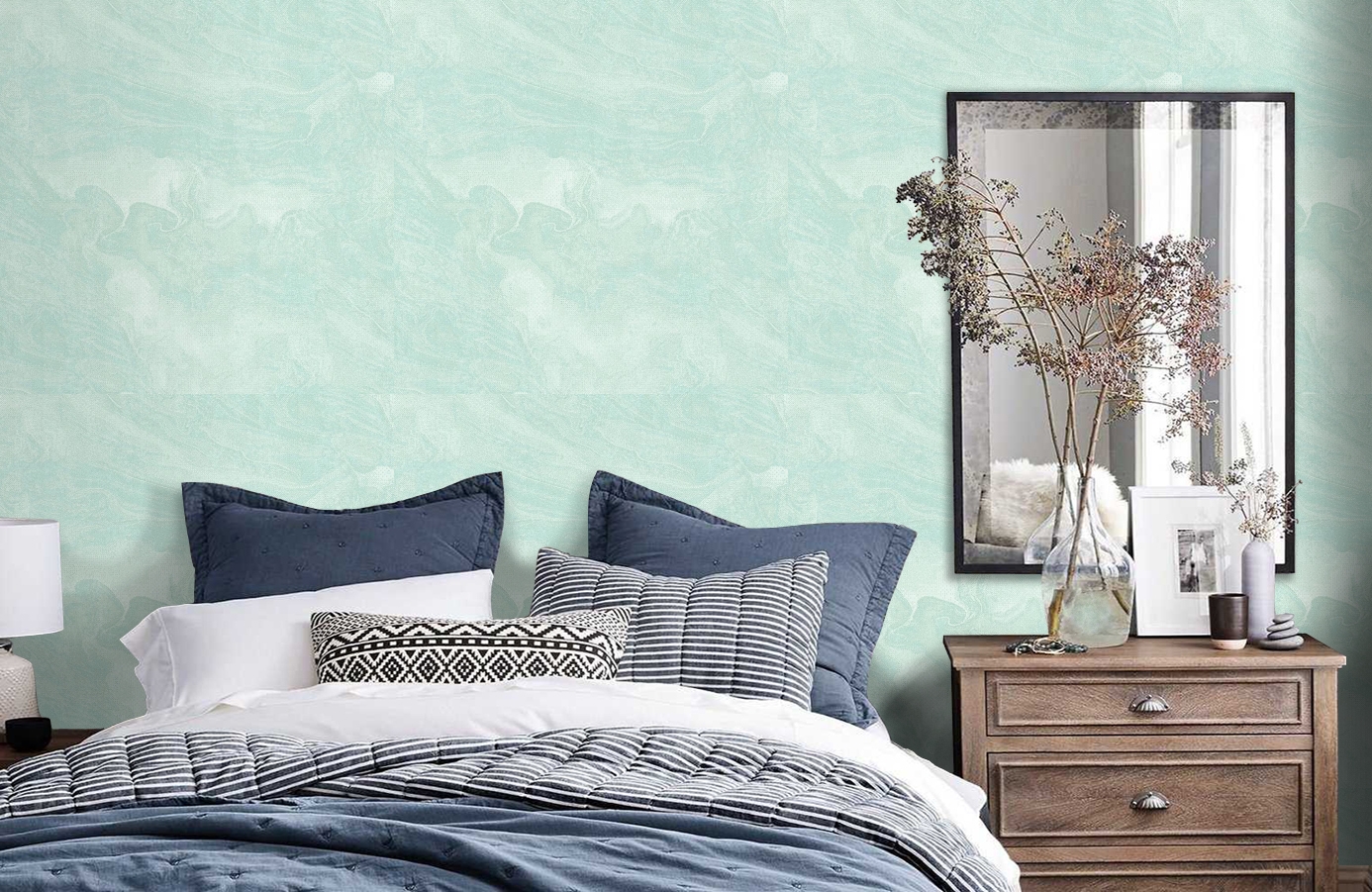 Обои 30210 фото в интерьере спальни