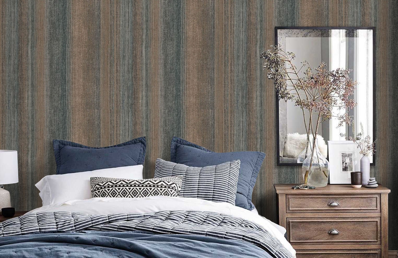 Обои 32888 фото в интерьере спальни