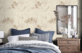 Обои 4080-4 фото в интерьере спальни превью