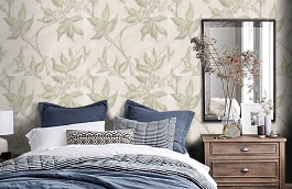 Обои 7094-21 фото в интерьере спальни превью