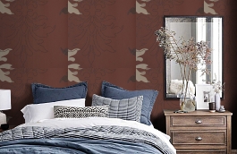 Обои 90001 фото в интерьере спальни превью